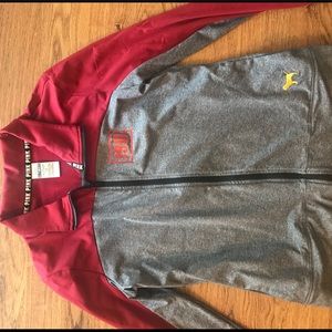 PINK iowa State full zip- LARGE